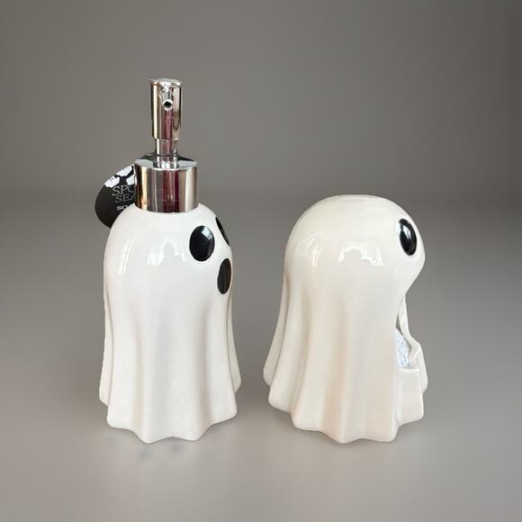 HEY BOO Pink Stanley Coffee Cup Ghost Throw BLanket Home Decor Halloween 3PC SET - Picture 8 of 16